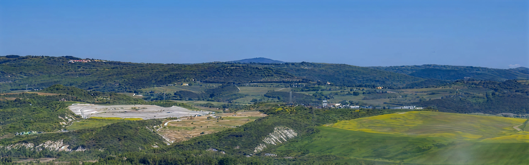 Panoramica dall'alto della località Pian del Vantaggio, Orvieto